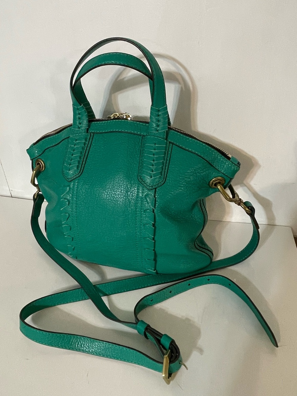 orYANY Leather Purse in Green